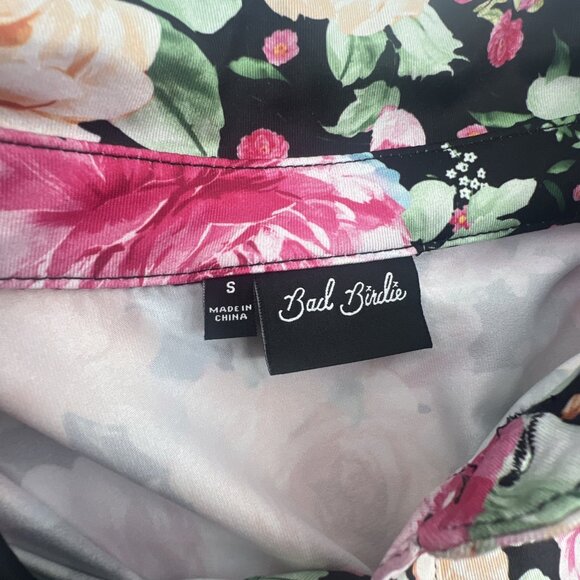 Bad Birdie Golf Polo Shirt Mens Floral Colorful Athletic Stretch Small S LNC - Picture 9 of 12